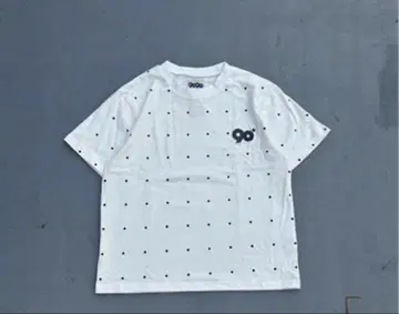 9090 Dot Cropped Tee White 화이트
