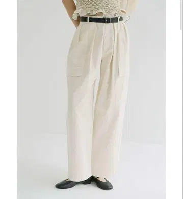 CLANE WIDE TUCK WORK PANTS