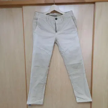 인코텍스 빈티지 가공 슬림핏 치노 팬츠 빨간색 미미 사양
