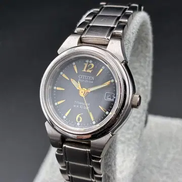 CITIZEN E011-S036470 원형 라운드 은색 실버
