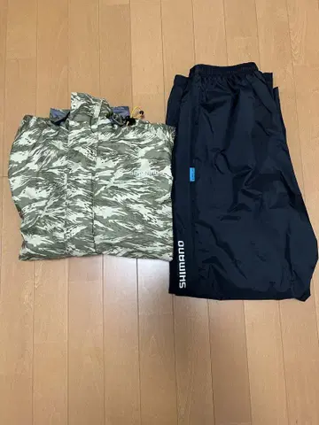 시마노 카모플라 레인 자켓 상하의 세트