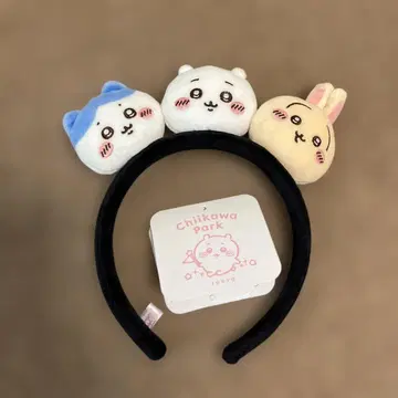 치이카와 파크 한정 봉제 인형 머리띠 치이카와 하치와레 토끼 얼굴