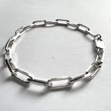 5mm Silver Trombone Link Chain Bracelet