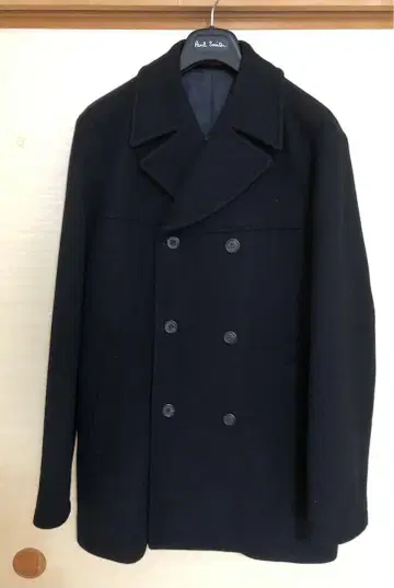 [대특가] Paul Smith 블랙 더블 브레스트 피코트 L
