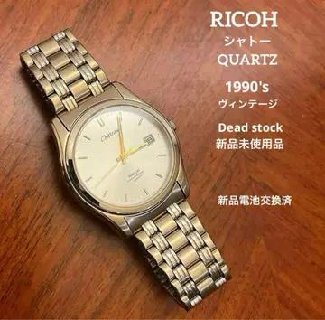 데드스탁 RICOH 리코 샤토 QUARTZ 골드