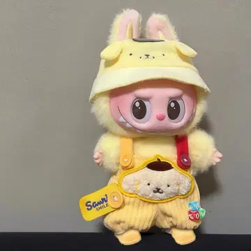 한정판: 라부부 labubu 시나몬 봉제인형 옷 갈아입히기 의류 2세트