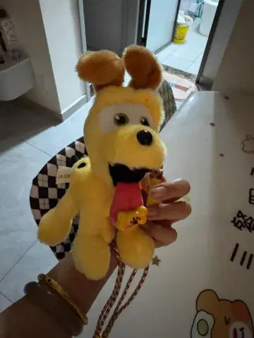 강아지 봉제 인형 키링