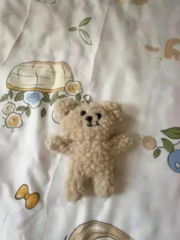 곰돌이 키링 베이지 약 10cm