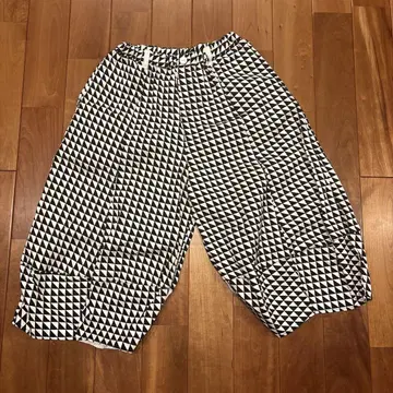 garcon la raison 올 패턴 와이드 벌룬 팬츠