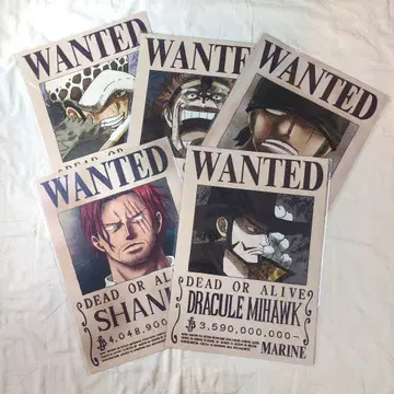 ONEPIECE 해군 발행 공식 수배서 5세트