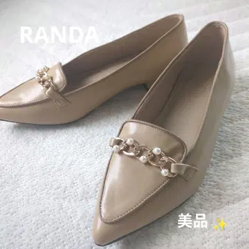 [ 새상품급 ] RANDA 스틸레토 펄 체인 펌프스