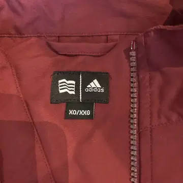 adidas 버건디 하프 지퍼 자켓 XO/XXG