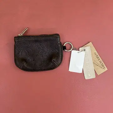 다크 브라운 가죽 코인 케이스 미사용 새상품