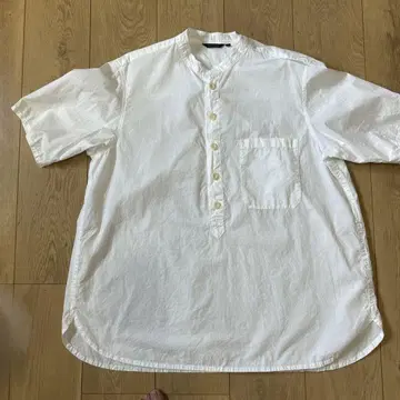 새상품급 pas de calais 화이트 버튼 셔츠 36