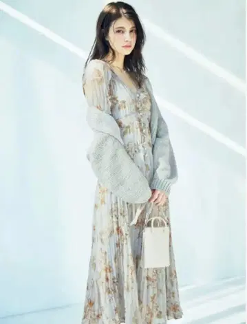 COCO DEAL 보태니컬 플라워 시어 원피스