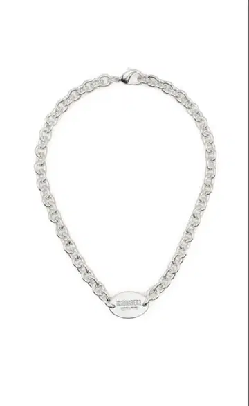 DSQUARED2 디스퀘어드 로고 플레이트 목걸이