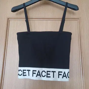 FACET 베어탑 튜브탑 블랙/화이트