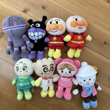 호빵맨 봉제 인형 8체 세트