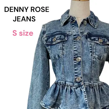 [새상품급] DENNY ROSE 데니 로즈 데님 자켓 S 페플럼