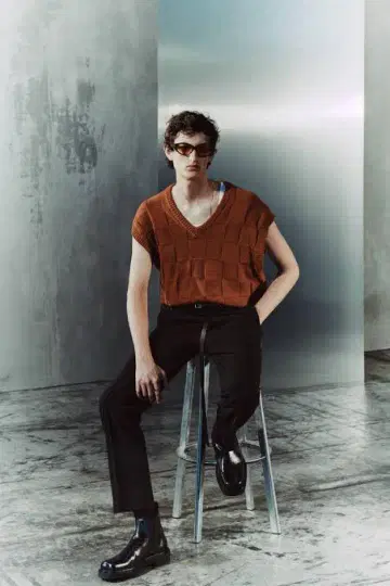 ZARA MAN EDITION AW 23 니트 베스트 L-XL