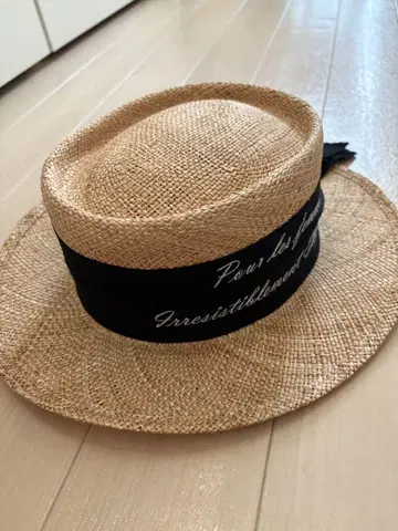 Chapeaudo 자수 스트로우 햇 캉캉 모자