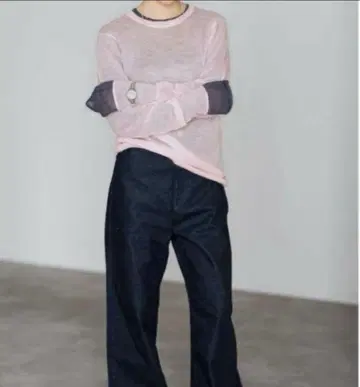 IENA SESIA 모헤어 나일론 시어 풀오버 핑크