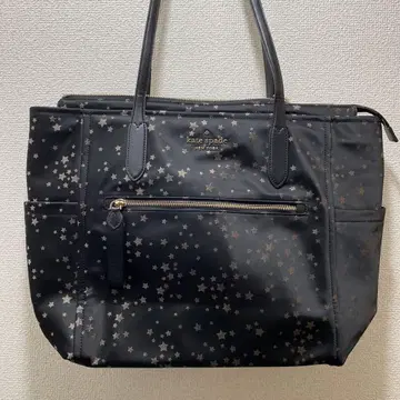 kate spade 별 패턴 토트백 블랙