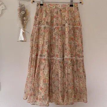 Vintage 꽃무늬 스커트