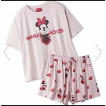 새상품 젤라또피케 미니 룸웨어 숏팬츠 티셔츠 핑크 딸기