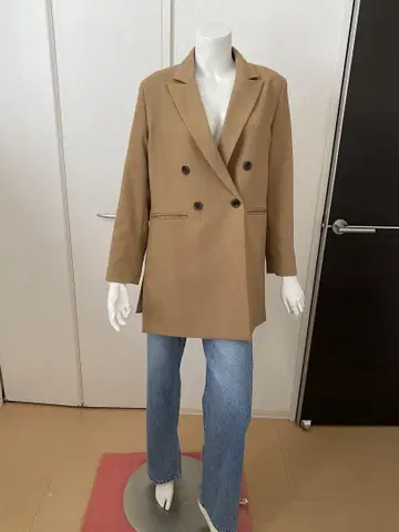 [anuans] 베이지 자켓 코트