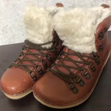 BIRKENSTOCK 가죽 퍼 부츠 24cm