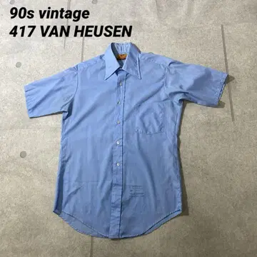 70s 빈티지 417 VAN HEUSEN  카라심 얇은 소재