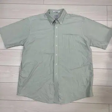 L.L.Bean 트래디셔널 핏 반팔 셔츠 옅은 그린