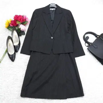 G6807*내추럴뷰티 스커트 수트 셋업 블랙 M