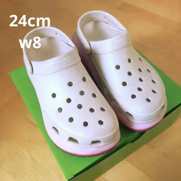 24cm w8 Crocs 통굽 샌들