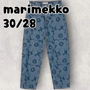 marimekko Maridenim Unikko 데님 팬츠 30
