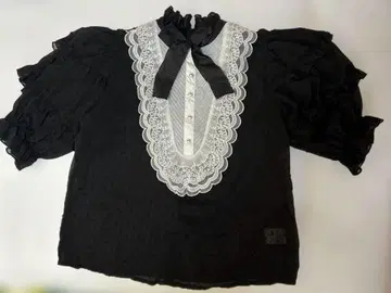 Swankiss 스완키스 블라우스 반팔 블랙 양산