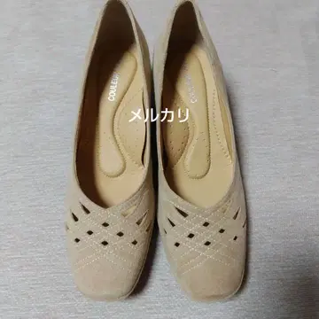 [미사용품] CROULEUR VARIE 펌프스 24cm 베이지