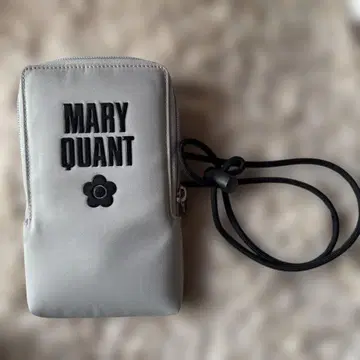 MARY QUANT 스마트폰 숄더백 그레이