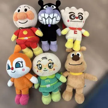 호빵맨 봉제 인형 세트