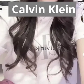 Calvin Klein 로고 T셔츠 화이트