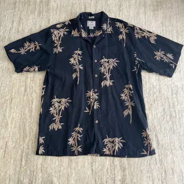LUAU 알로하 셔츠 대나무 패턴