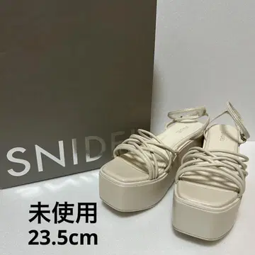 [미사용] SNIDEL 플랫폼 레이스업 샌들 23.5cm