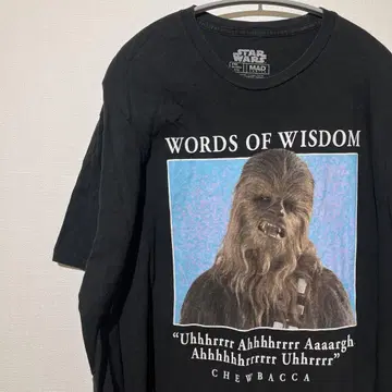 STAR WARS 츄바카 T셔츠 2XL 블랙 반팔 빅 사이즈