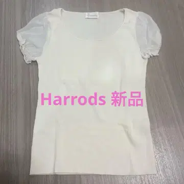 미사용 새상품 Harrods 해롯 실크 티셔츠