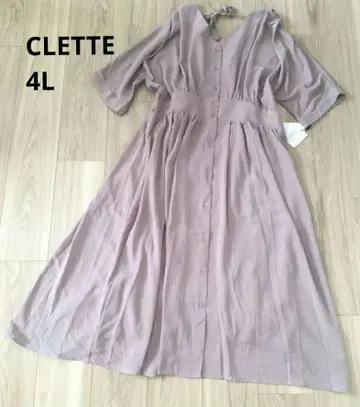 미사용 CLETTE 쿠레트 롱 원피스 카슈쿨 핑크 4L
