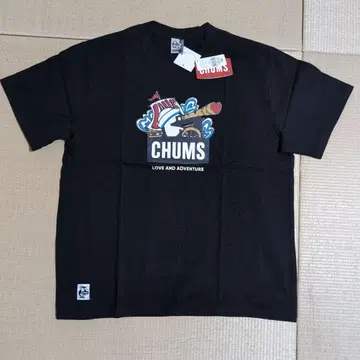 CHUMS 블랙 티셔츠 XL