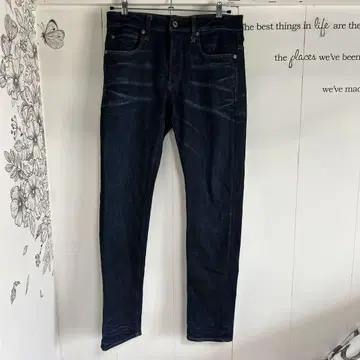 G-STAR RAW 다크 블루 슬림핏 데님