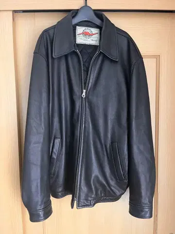 Avirex Varsity 가죽 자켓 XL 블랙