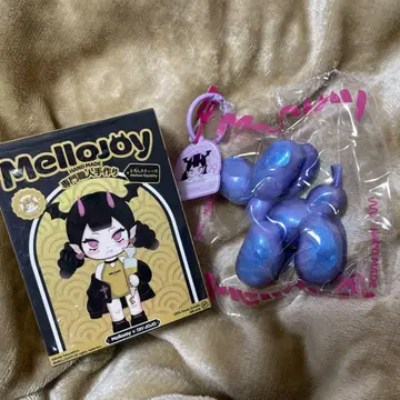 mellojoy DIYJOJO 스퀴즈 강아지 벌룬 보라색 글리터